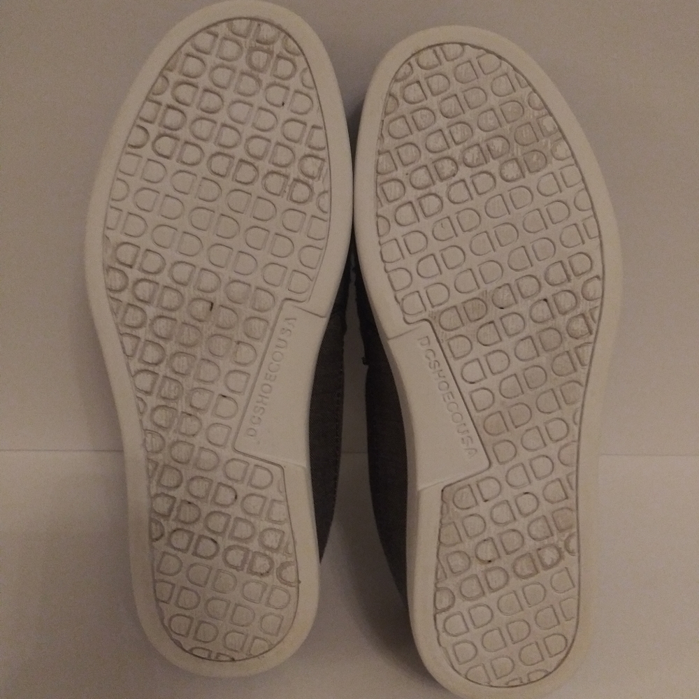 DC Villain Skate Shoe Mens size 8/Women's Size 9.5-10 Grey/Black/White EUC - Picture 6 of 6